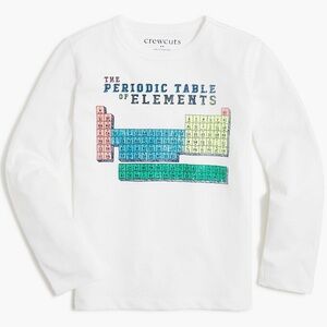 CREWCUTS 100% Cotton Periodic Table of Elements Long Sleeve Shirt